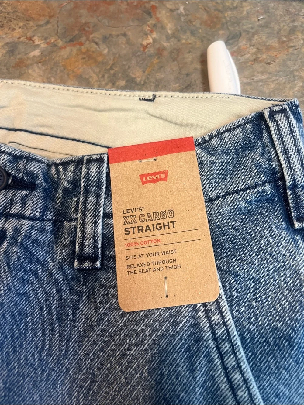 Levi's Blue XX Cargo Denim Pants with Utility Pockets 31x32
